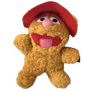 Vintage 1987 Muppets Baby Fozzie Bear Plush Christmas 8" Tall Stuffed Animal